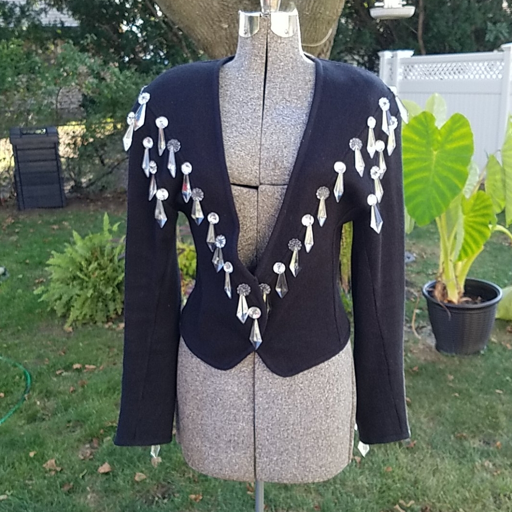 Vintage ‘80’s Glamour Crystal Bangles Sweater